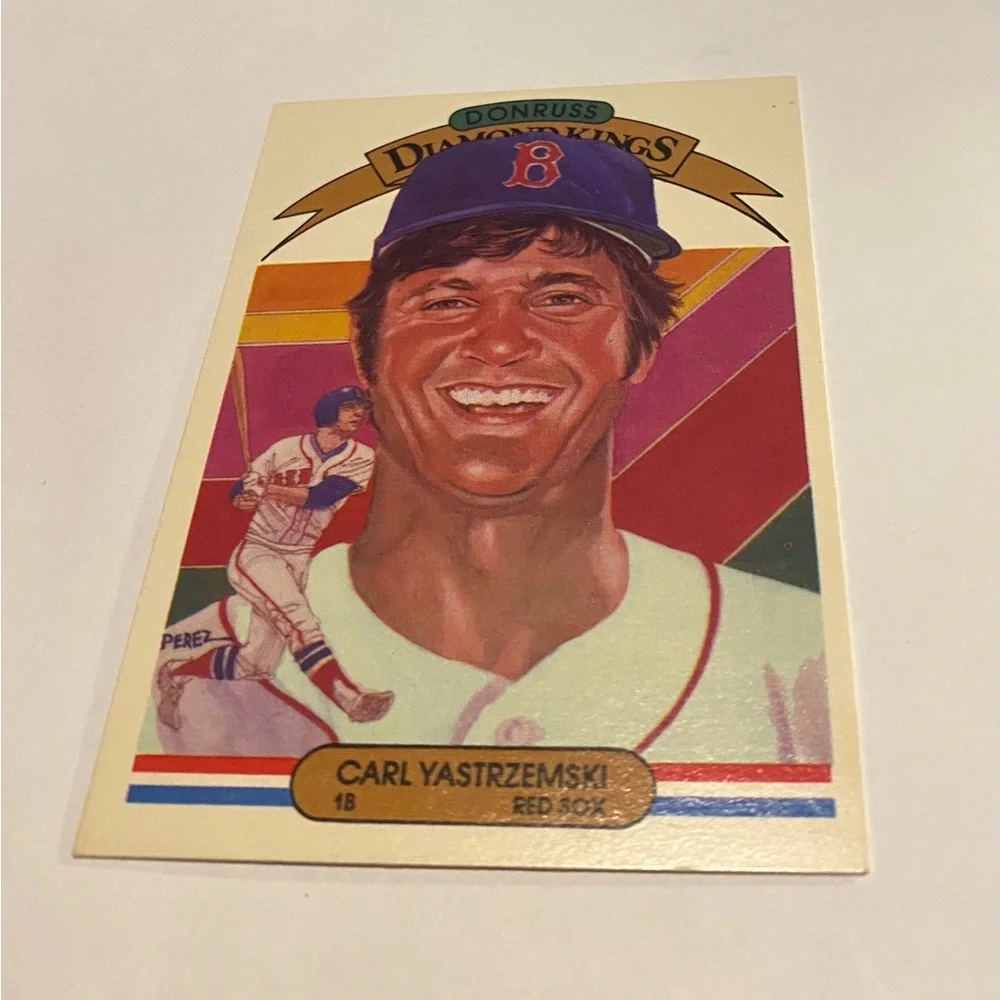Carl Yastrzemski 1982 Donruss Diamond Kings Baseball Card # 25 Vintage